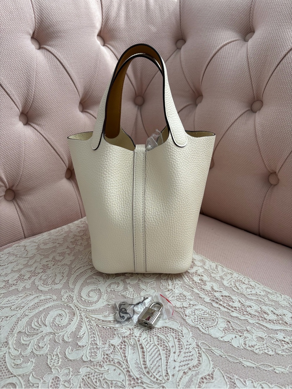 Authentic Hermes Picotin18 Nata with PHW- Elegant Everyday Carry